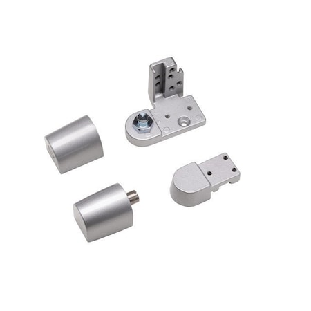 Global Door Controls Kawneer Style Right Hand Offset Door Pivot Hinge Set for Adams Rite Type Storefront Door in Aluminum TH1118-RH-AL